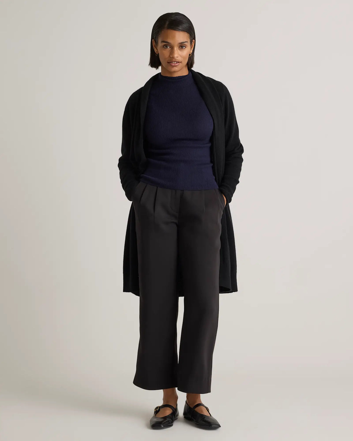 Mongolian Cashmere Duster Cardigan Sweater - US 6613