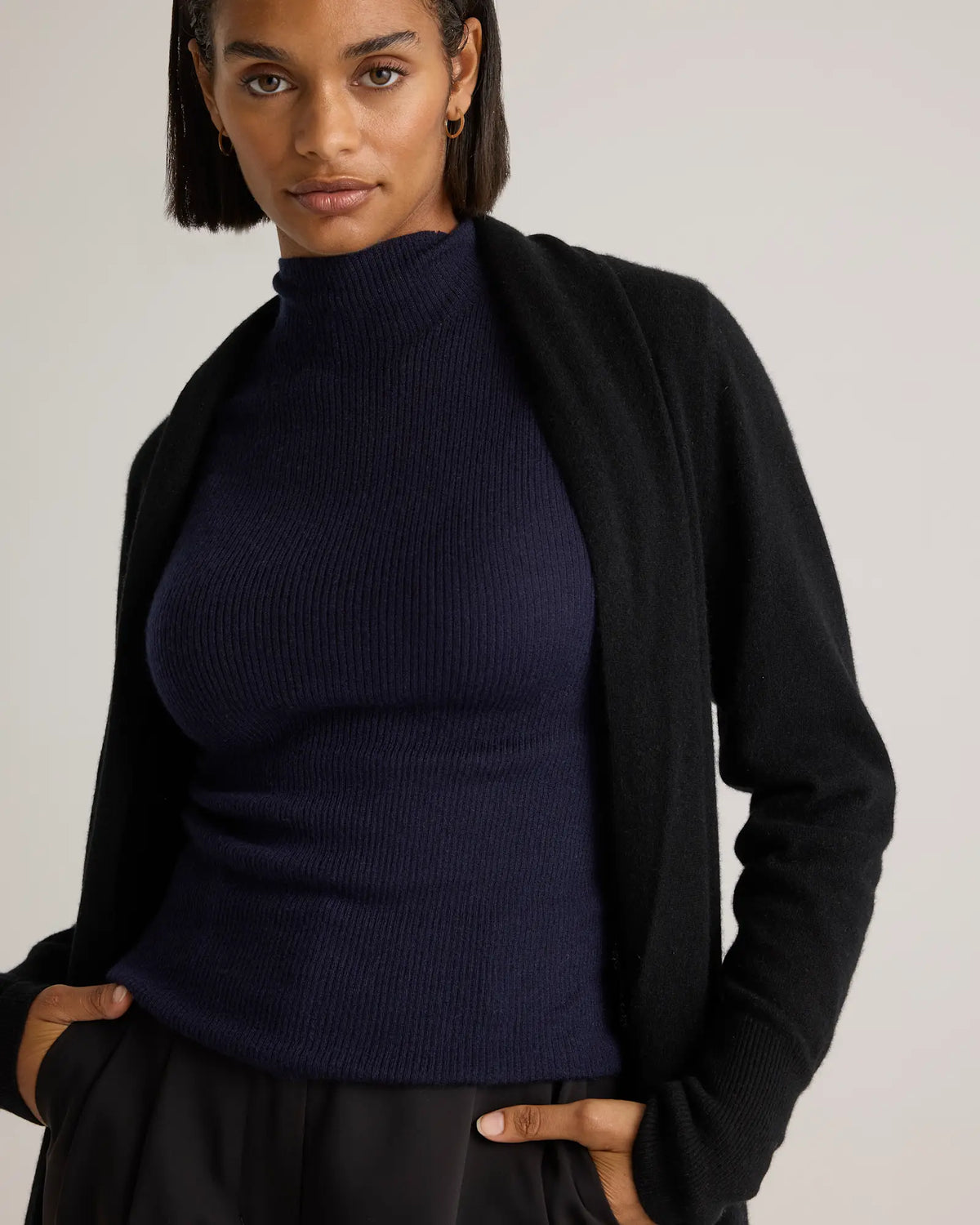 Mongolian Cashmere Duster Cardigan Sweater - US 6613