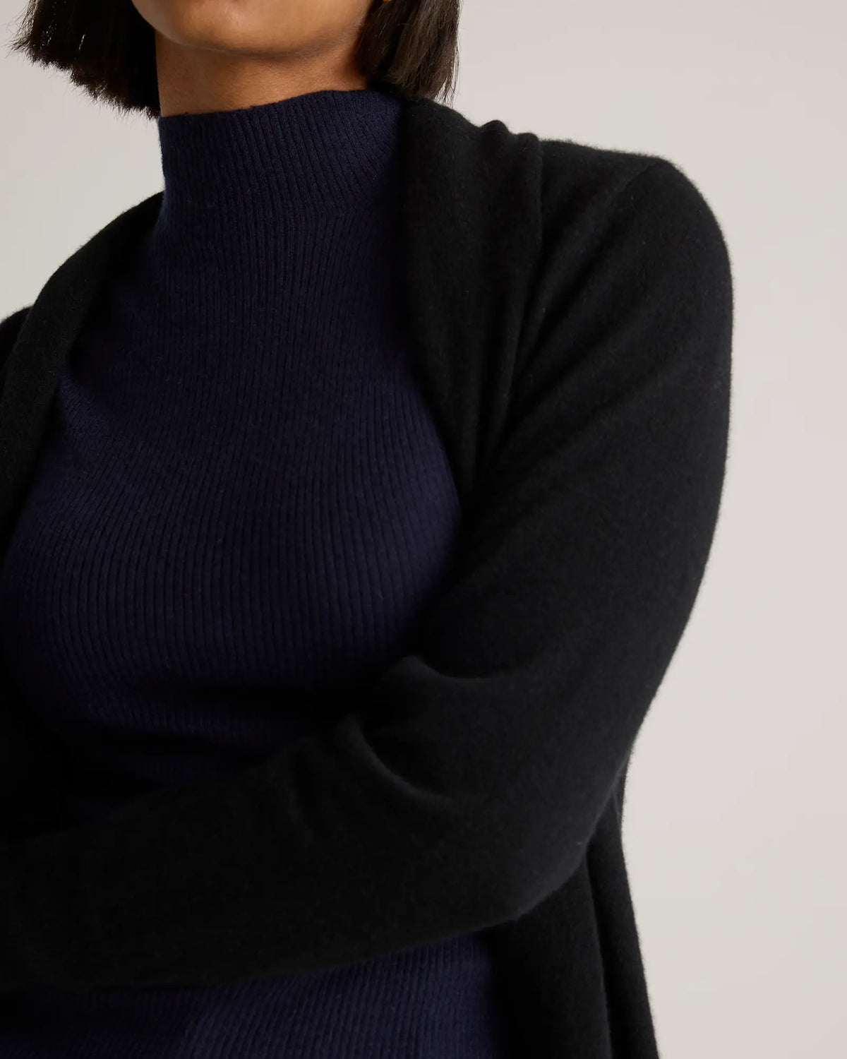 Mongolian Cashmere Duster Cardigan Sweater - US 6613