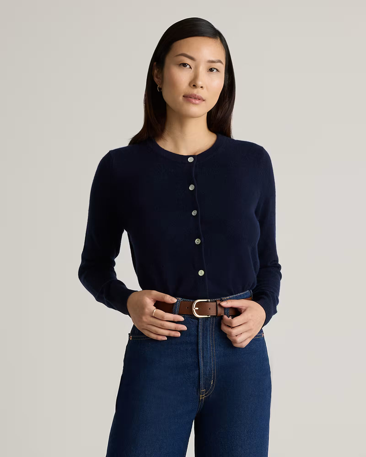 Mongolian Cashmere Cardigan Sweater - US 2144