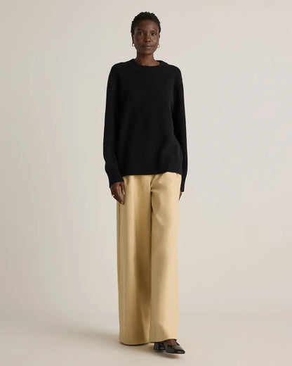 Mongolian Cashmere Oversized Crewneck Sweater - US 1188