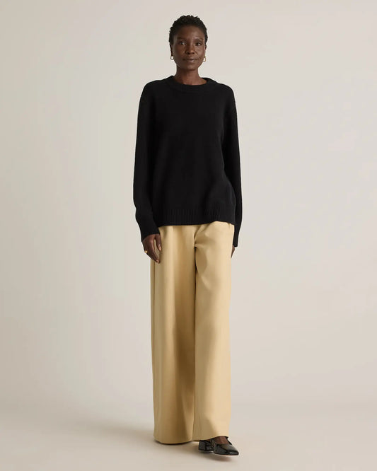 Mongolian Cashmere Oversized Crewneck Sweater - US 1188