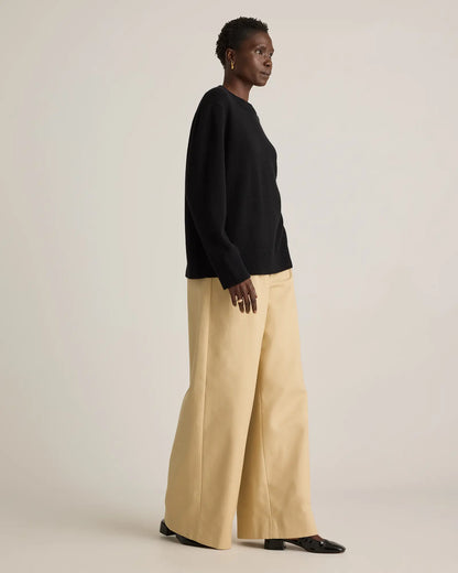 Mongolian Cashmere Oversized Crewneck Sweater - US 1188