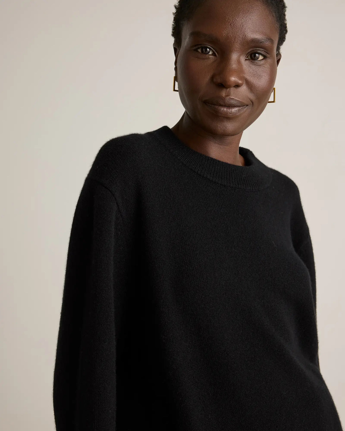 Mongolian Cashmere Oversized Crewneck Sweater - US 1188
