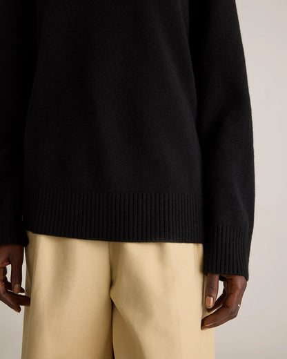 Mongolian Cashmere Oversized Crewneck Sweater - US 1188
