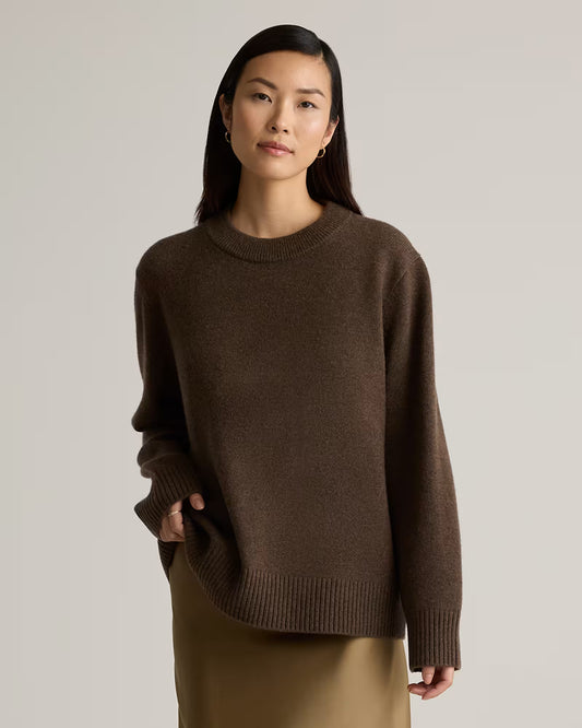 Mongolian Cashmere Oversized Crewneck Sweater - US 1247