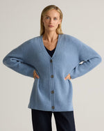 Mongolian Cashmere Oversized Boyfriend Cardigan Sweater - US 7156