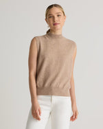 Mongolian Cashmere Mock Neck Sweater Vest - US 5981