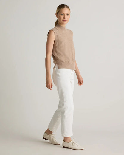 Mongolian Cashmere Mock Neck Sweater Vest - US 5981