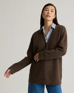 Mongolian Cashmere Oversized Boyfriend Cardigan Sweater - US 4626