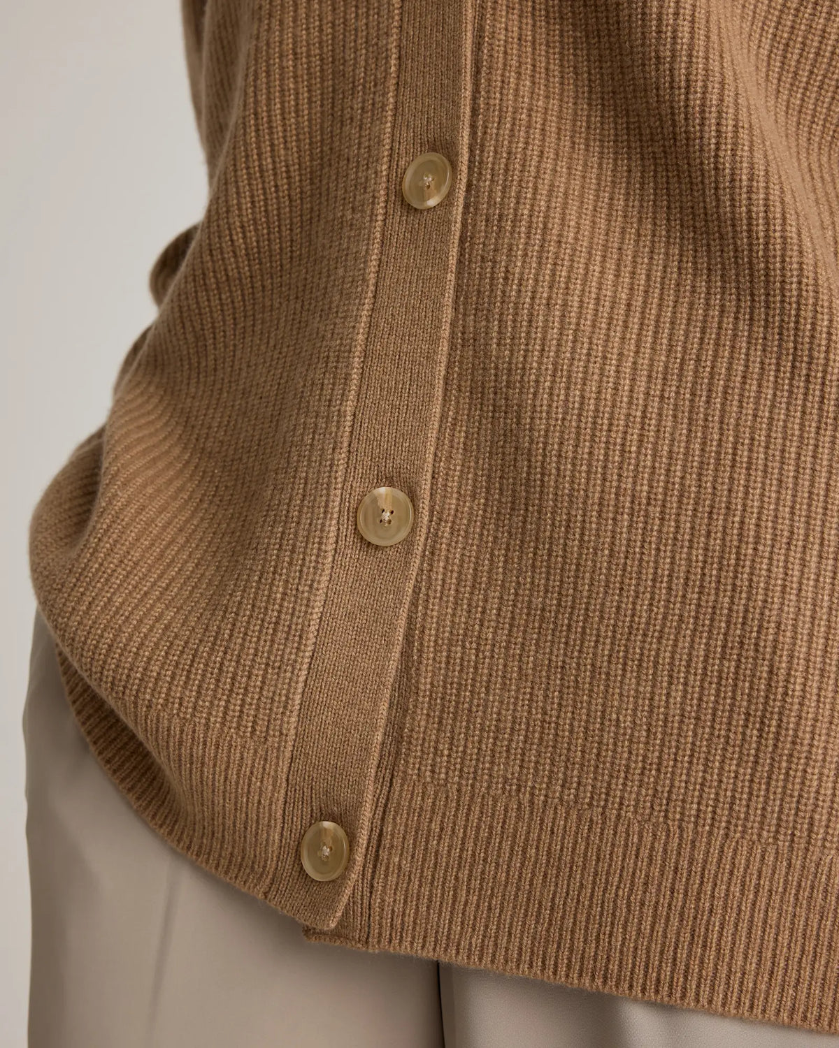 Mongolian Cashmere Oversized Boyfriend Cardigan Sweater - US 1783