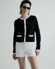 Black/Ivory Colorblock