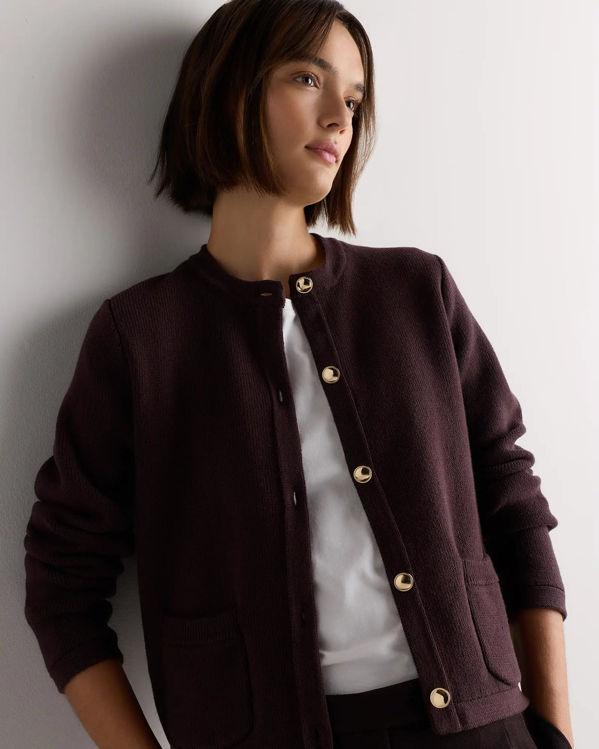 100% Organic Cotton Sweater Jacket - US 1494