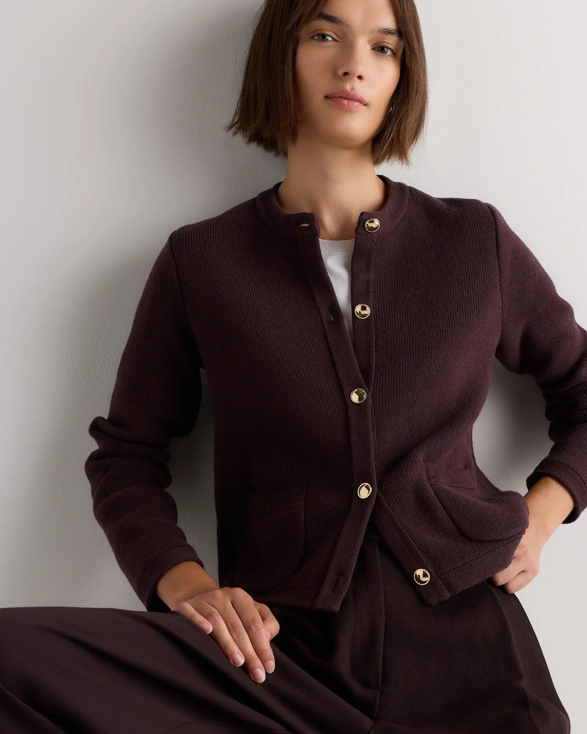 100% Organic Cotton Sweater Jacket - US 1494