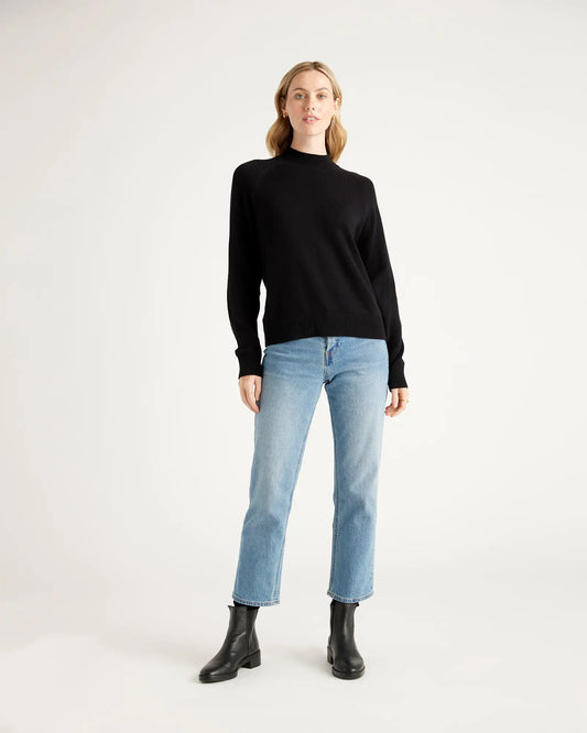 100% Organic Cotton Mock Neck Sweater - US 5402