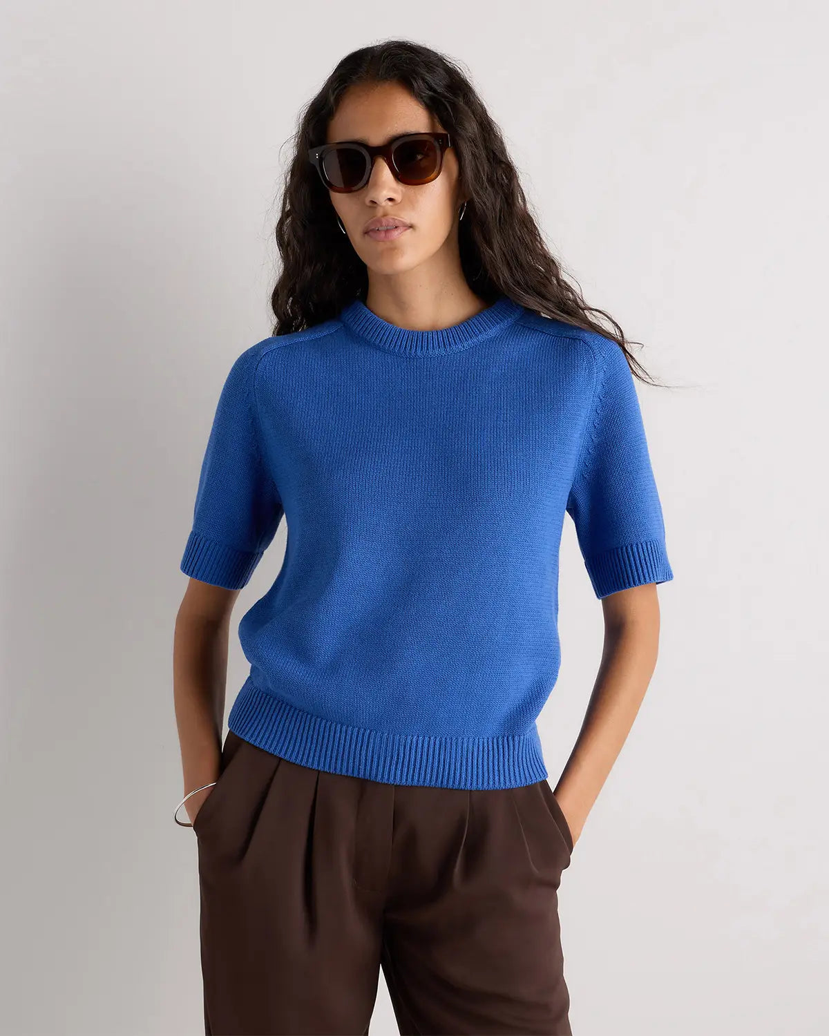 100% Organic Cotton Sweater Tee - US 8124