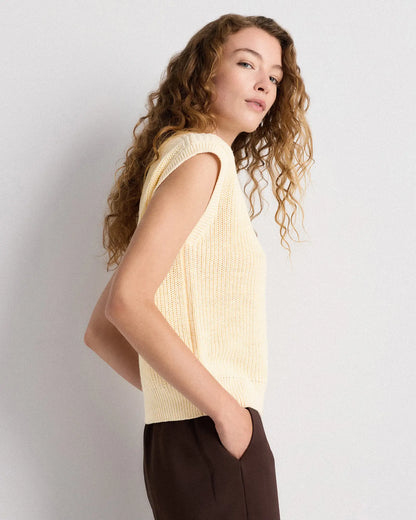 Cotton Linen Sweater Tank - US 9200