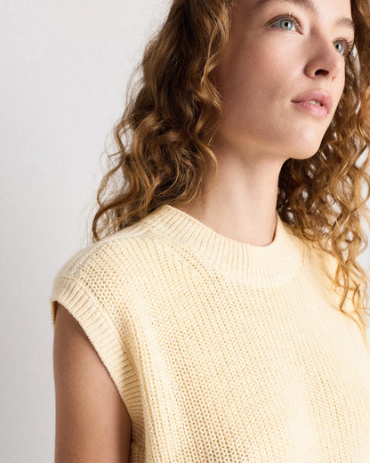 Cotton Linen Sweater Tank - US 9200