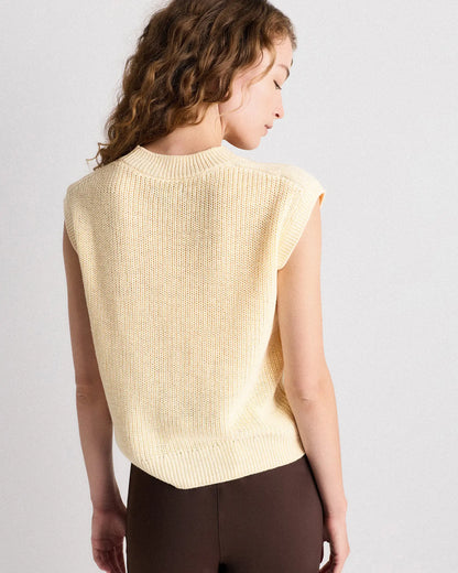Cotton Linen Sweater Tank - US 9200