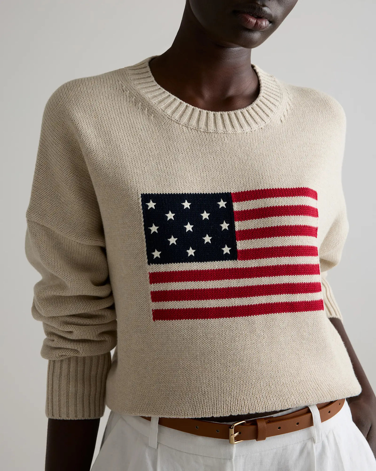 100% Organic Cotton Flag Sweater - US 1744