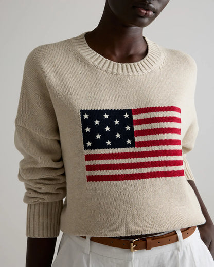 100% Organic Cotton Flag Sweater - US 1744