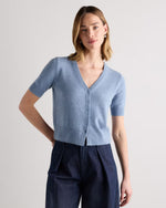 Mongolian Cashmere Short Sleeve Cardigan - US 7085