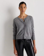 Mongolian Cashmere Cropped Crew Cardigan - US 2914