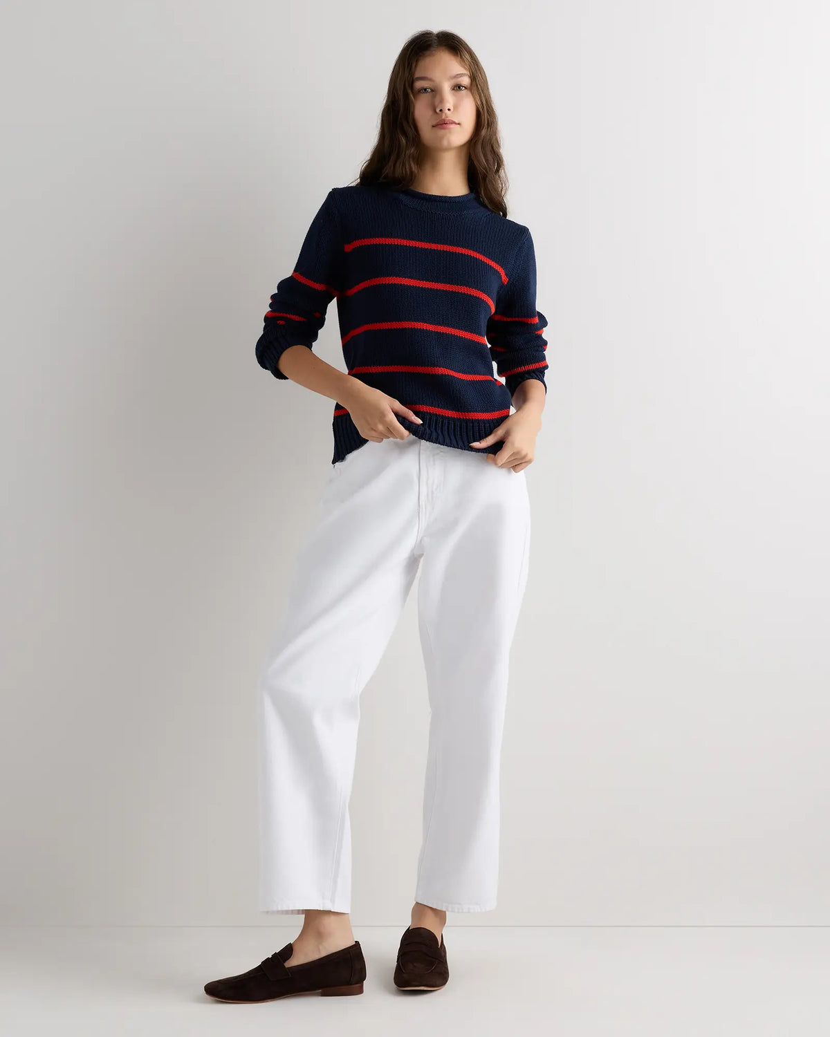 100% Organic Cotton Roll Neck Sweater - US 8572