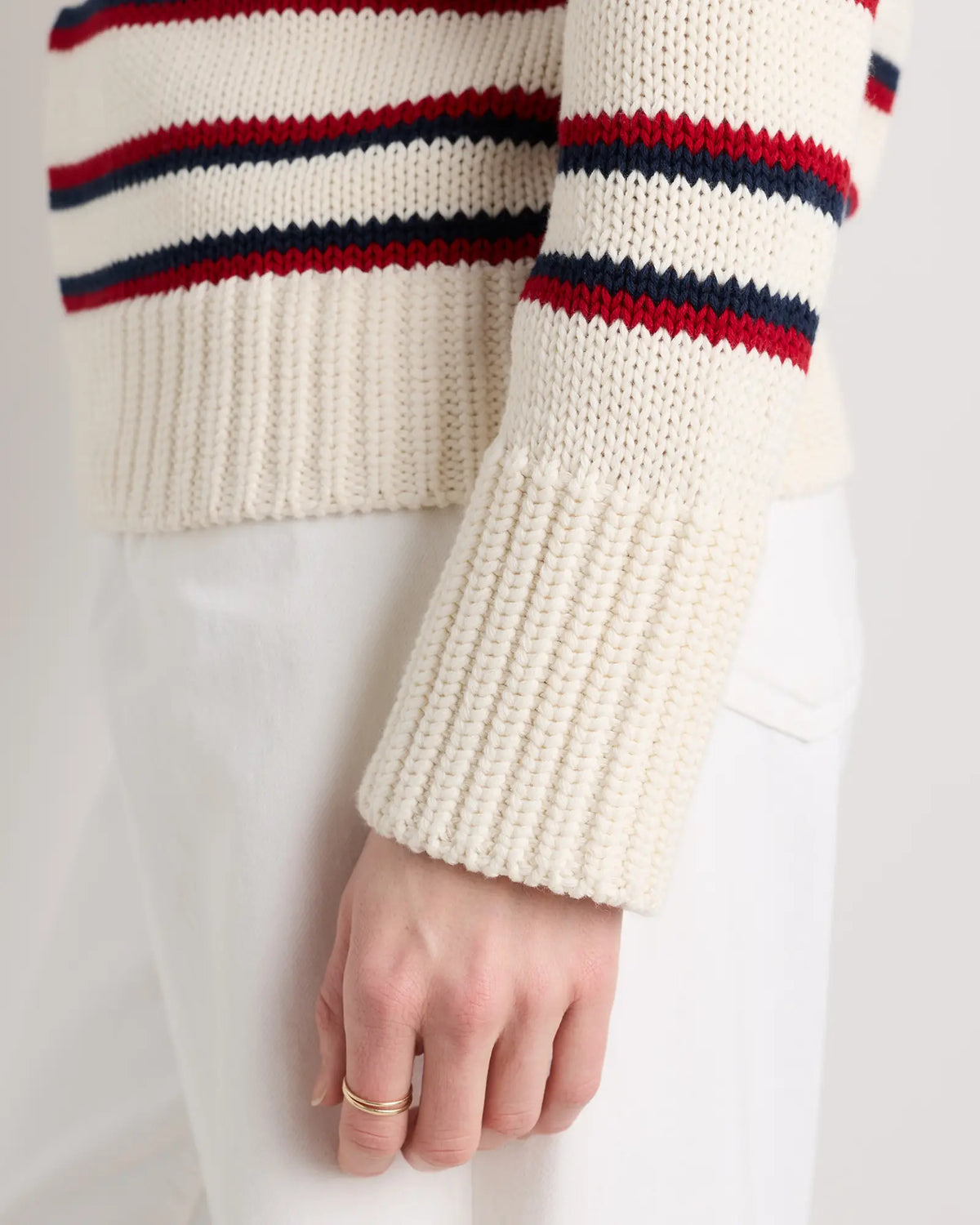 100% Organic Cotton Roll Neck Sweater - US 6862