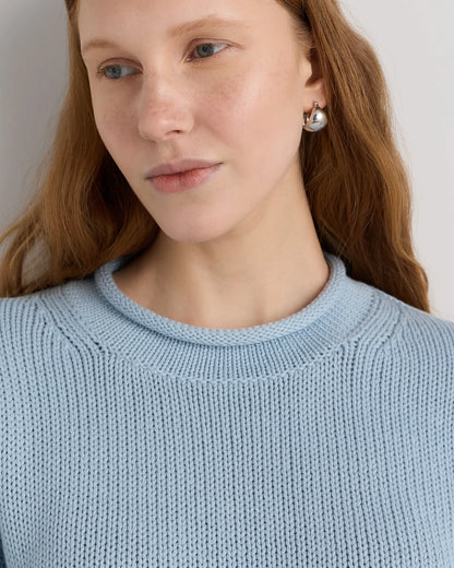 100% Organic Cotton Roll Neck Sweater - US 6790