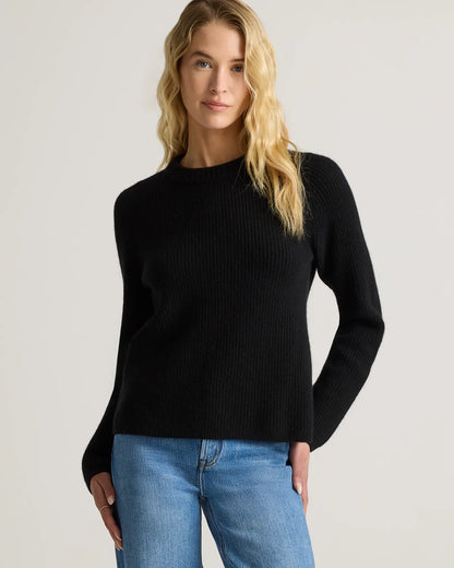 Mongolian Cashmere Fisherman Crewneck Sweater - US 9555