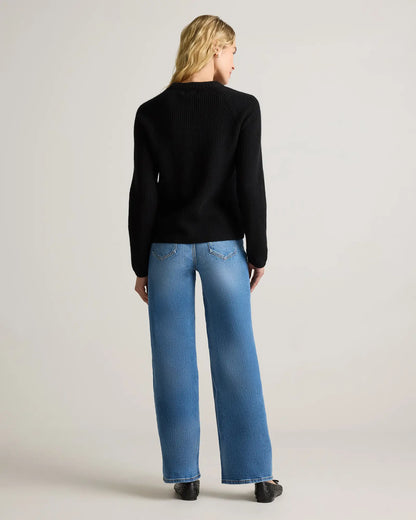Mongolian Cashmere Fisherman Crewneck Sweater - US 9555