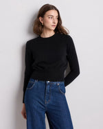 Mongolian Cashmere Shrunken Crewneck Sweater - US 8732