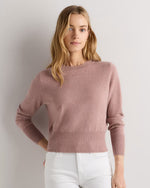 Mongolian Cashmere Shrunken Crewneck Sweater - US 9022