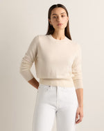 Mongolian Cashmere Shrunken Crewneck Sweater - US 3199