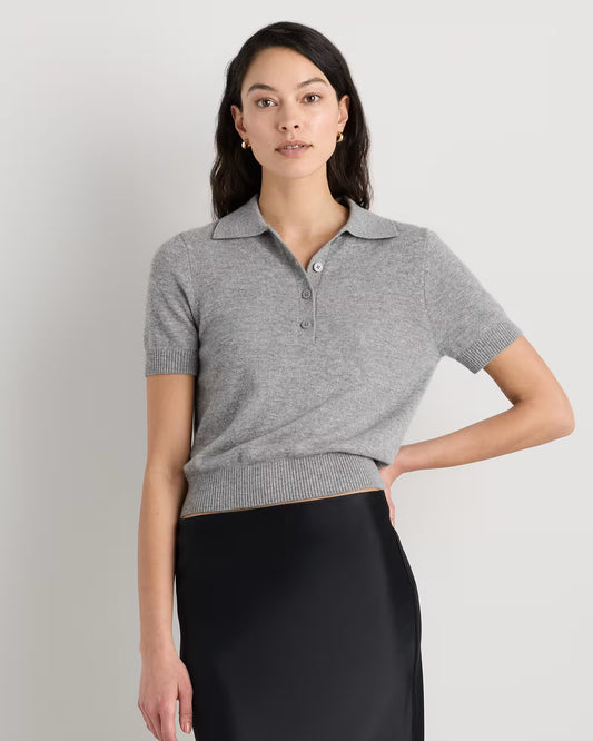 Mongolian Cashmere Short Sleeve Polo - US 3240