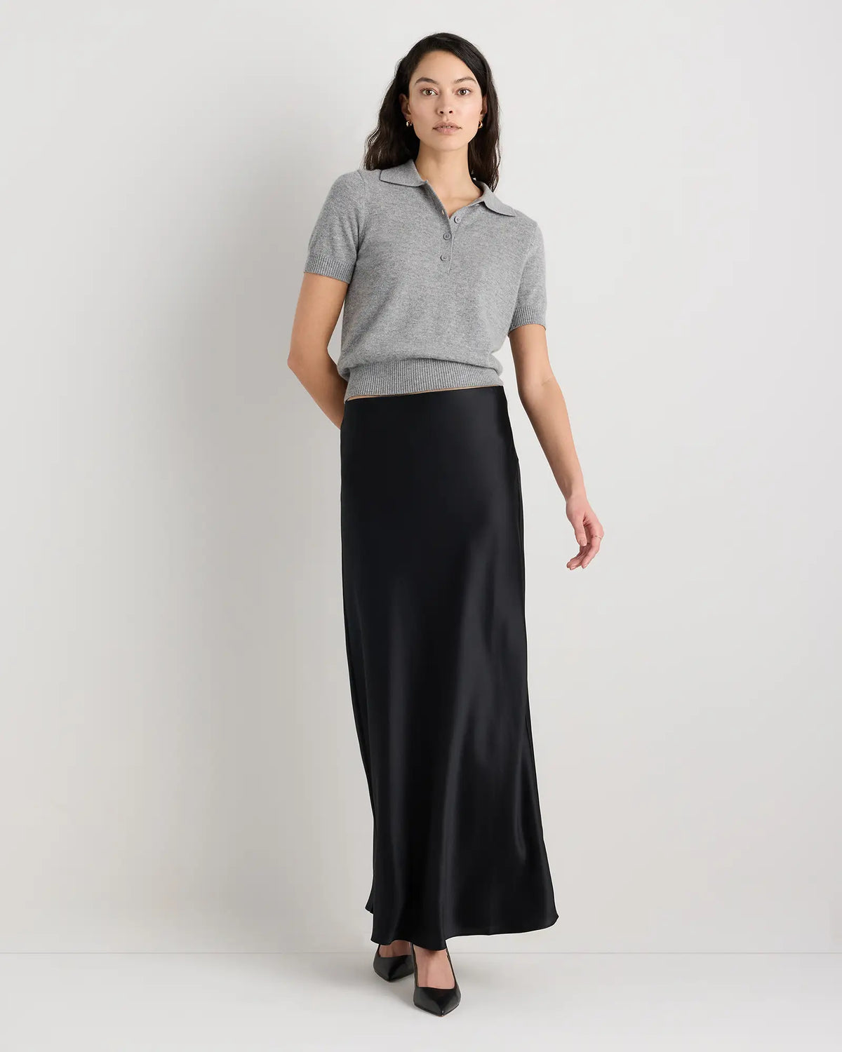 Mongolian Cashmere Short Sleeve Polo - US 3240