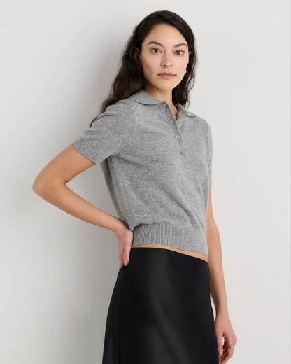 Mongolian Cashmere Short Sleeve Polo - US 3240