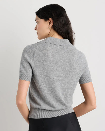 Mongolian Cashmere Short Sleeve Polo - US 3240