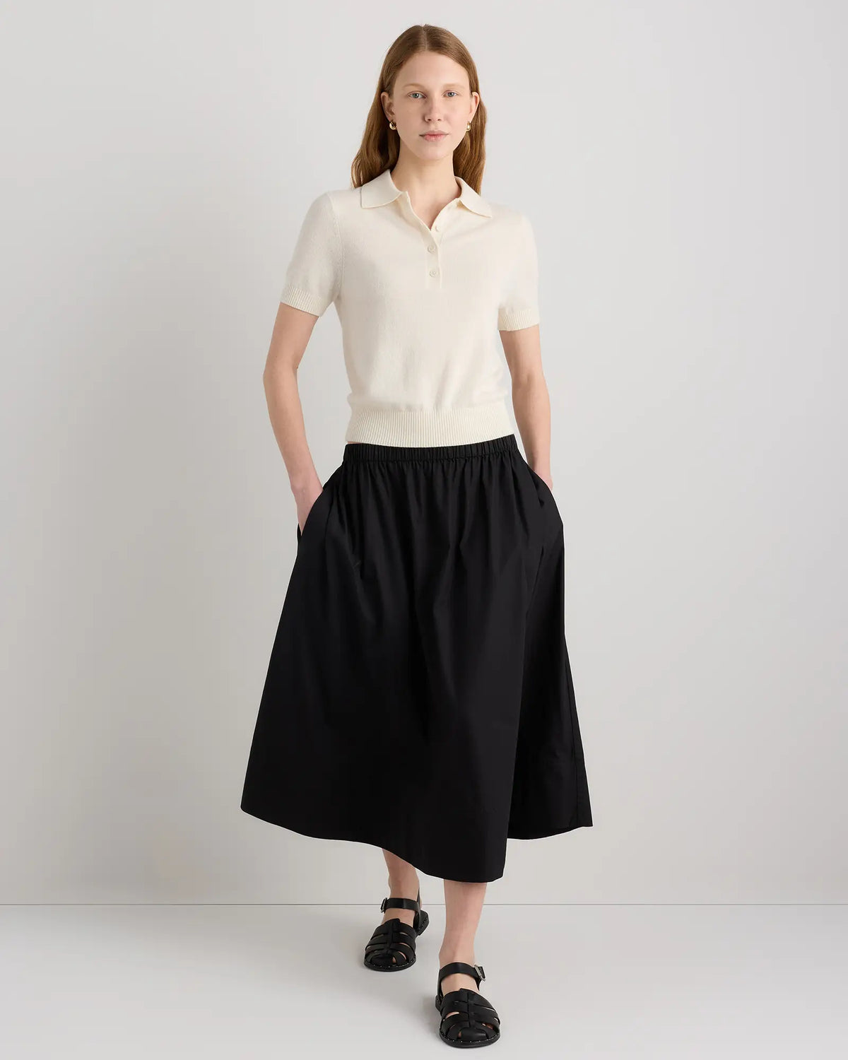 Mongolian Cashmere Short Sleeve Polo - US 9811