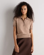 Mongolian Cashmere Short Sleeve Polo - US 8229