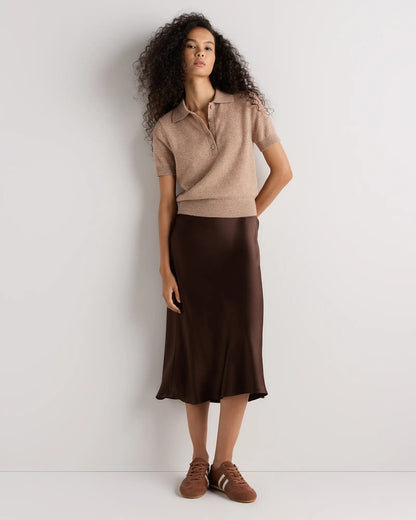Mongolian Cashmere Short Sleeve Polo - US 8229