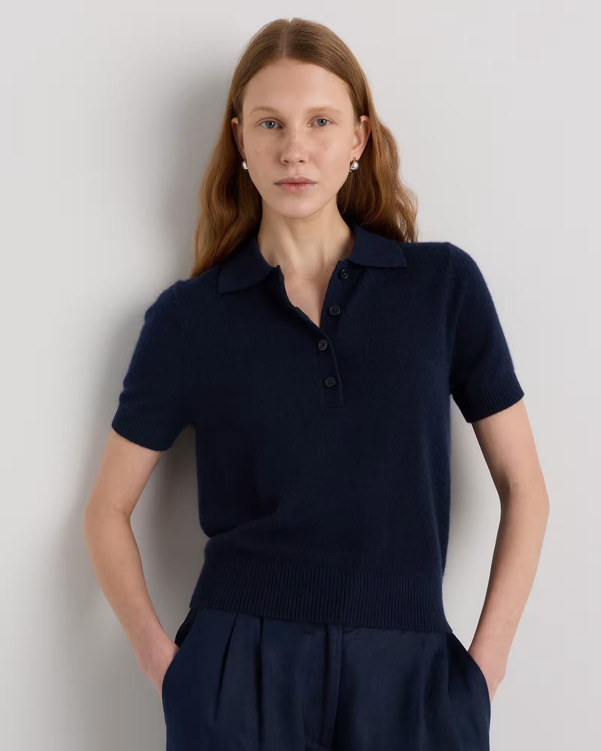 Mongolian Cashmere Short Sleeve Polo - US 0192