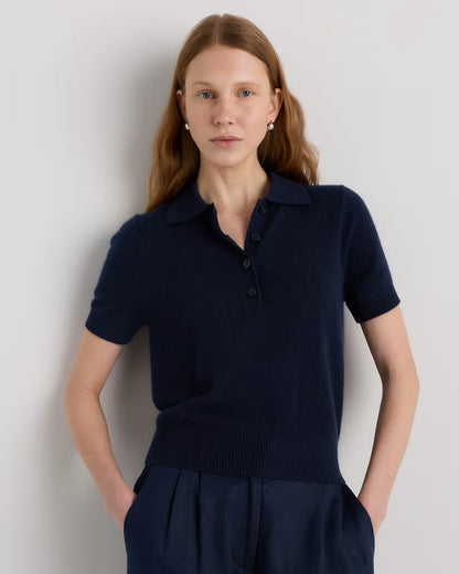 Mongolian Cashmere Short Sleeve Polo - US 0192