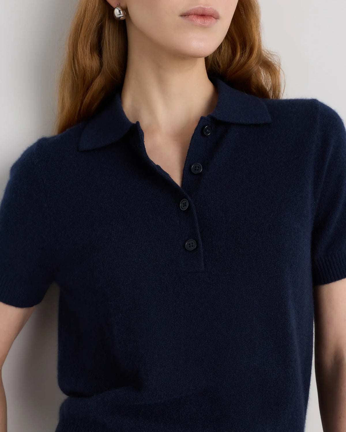 Mongolian Cashmere Short Sleeve Polo - US 0192