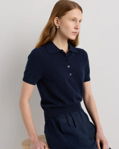 Mongolian Cashmere Short Sleeve Polo - US 0192