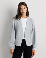 100% Organic Cotton Waffle Stitch Open Cardigan - US 8106
