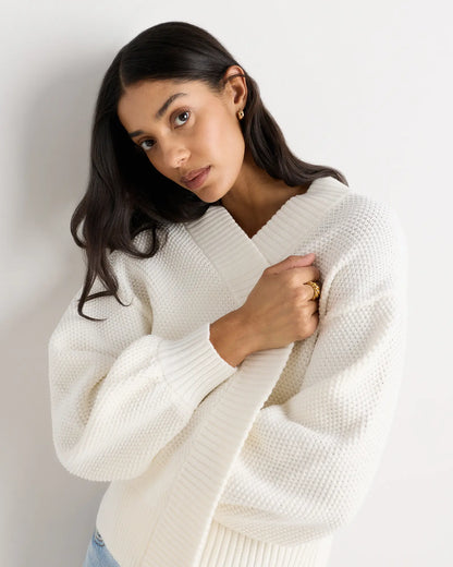 100% Organic Cotton Waffle Stitch Open Cardigan - US 0263