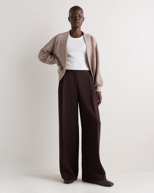 100% Organic Cotton Waffle Stitch Open Cardigan - US 2385
