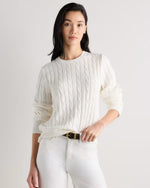 100% Organic Cotton Cable Crewneck Sweater - US 3151